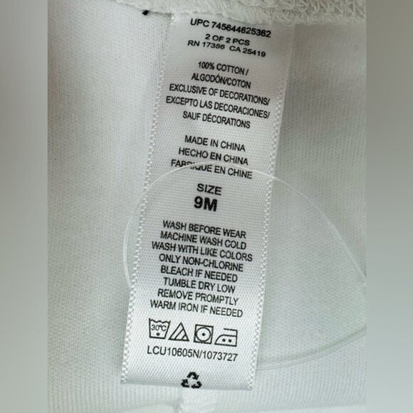 Little Me White Leggings Size 9 Months - Picture 3 of 4